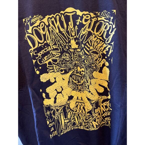 Dogsh*t & Glory Festival Unisex M Brown HANK III Monkey Fur 2006 Concert Tee - Picture 8 of 8